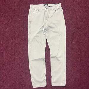 Buffalo David Bitton Women's Daily Mid Rise Skinny Ankle Grazer Khaki Jeans